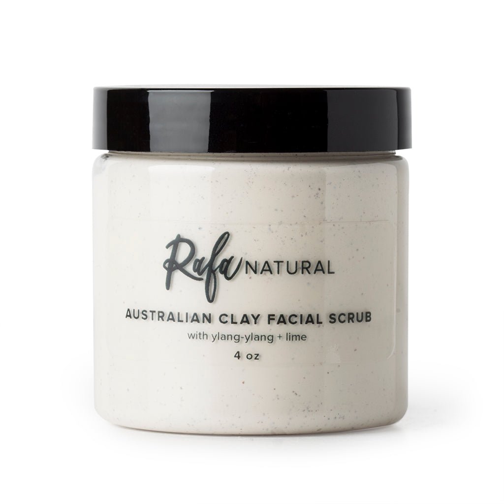 4oz. Jar of Australian Clay Facial Scrub by Rafa Natural