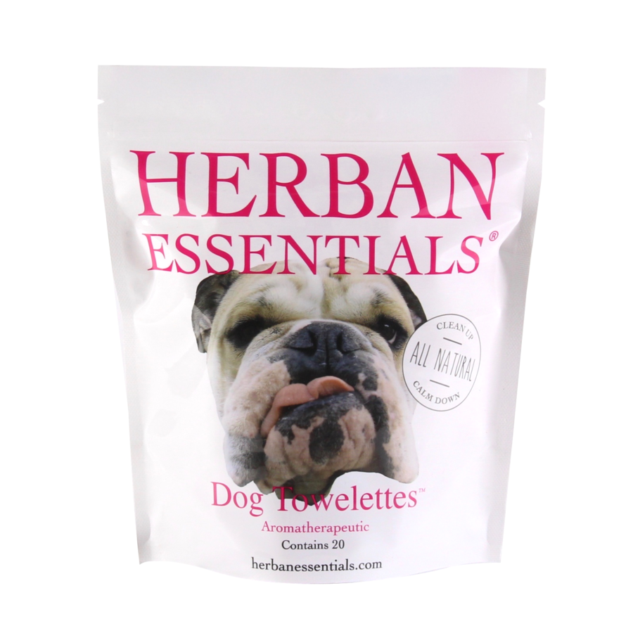 20 Pack Dog Towelettes by Herban Essentials