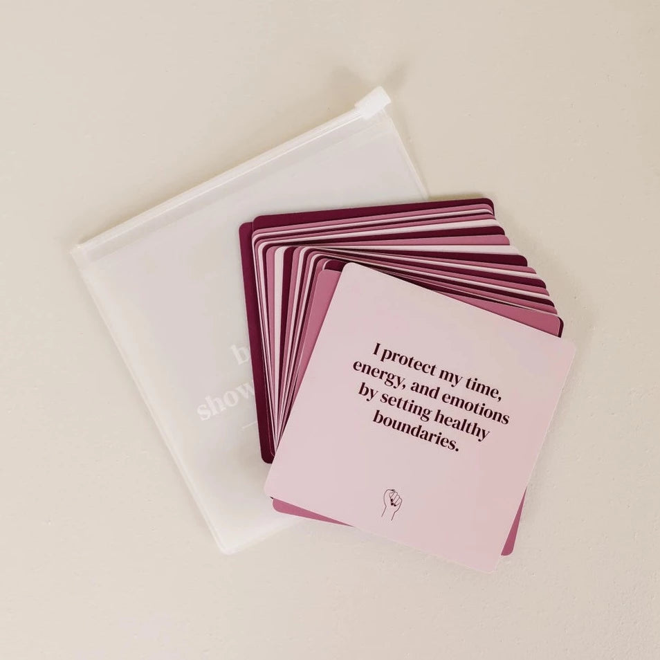 Shower Affirmations Card | Boundaries