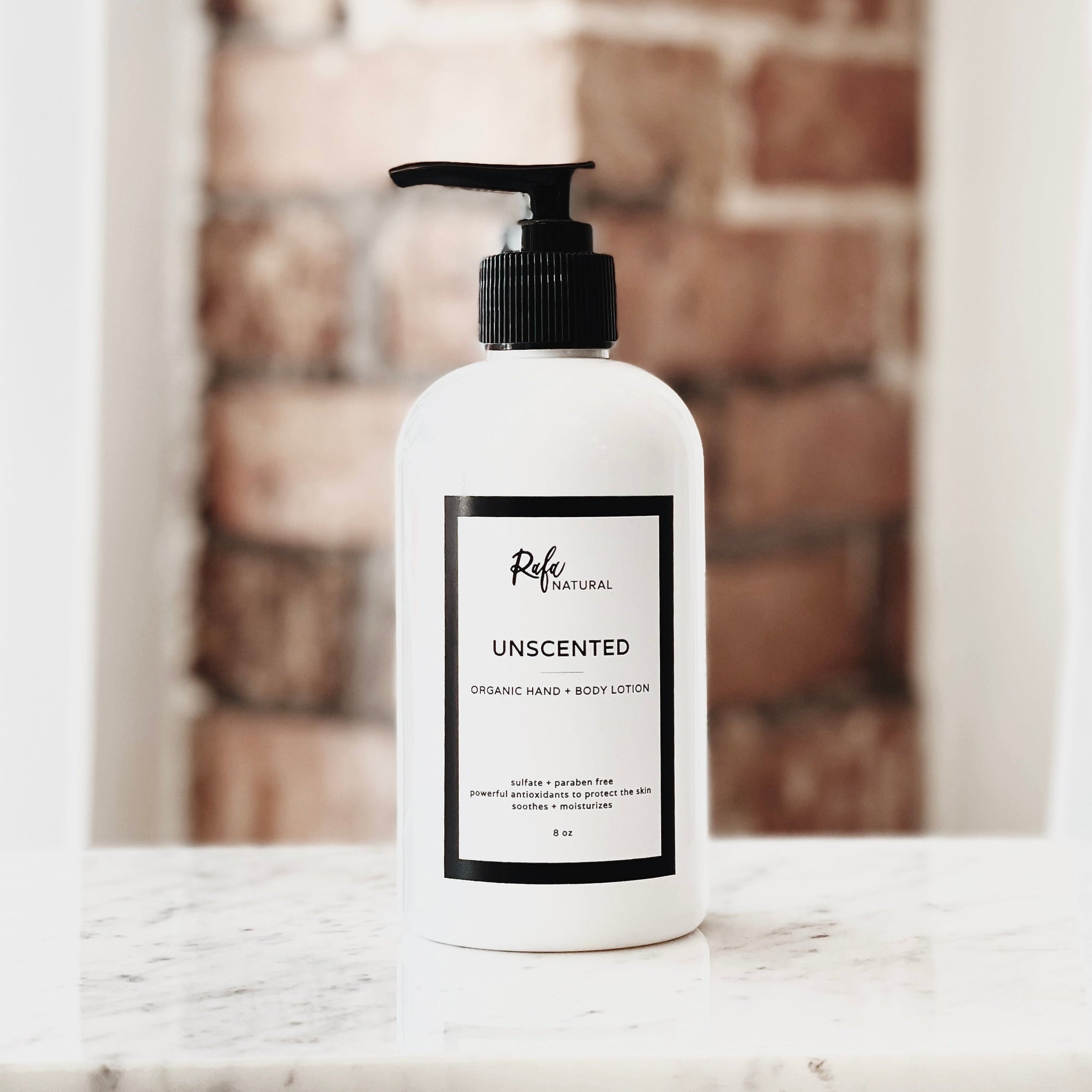 Unscented Organic Hand & Body Lotion 8oz
