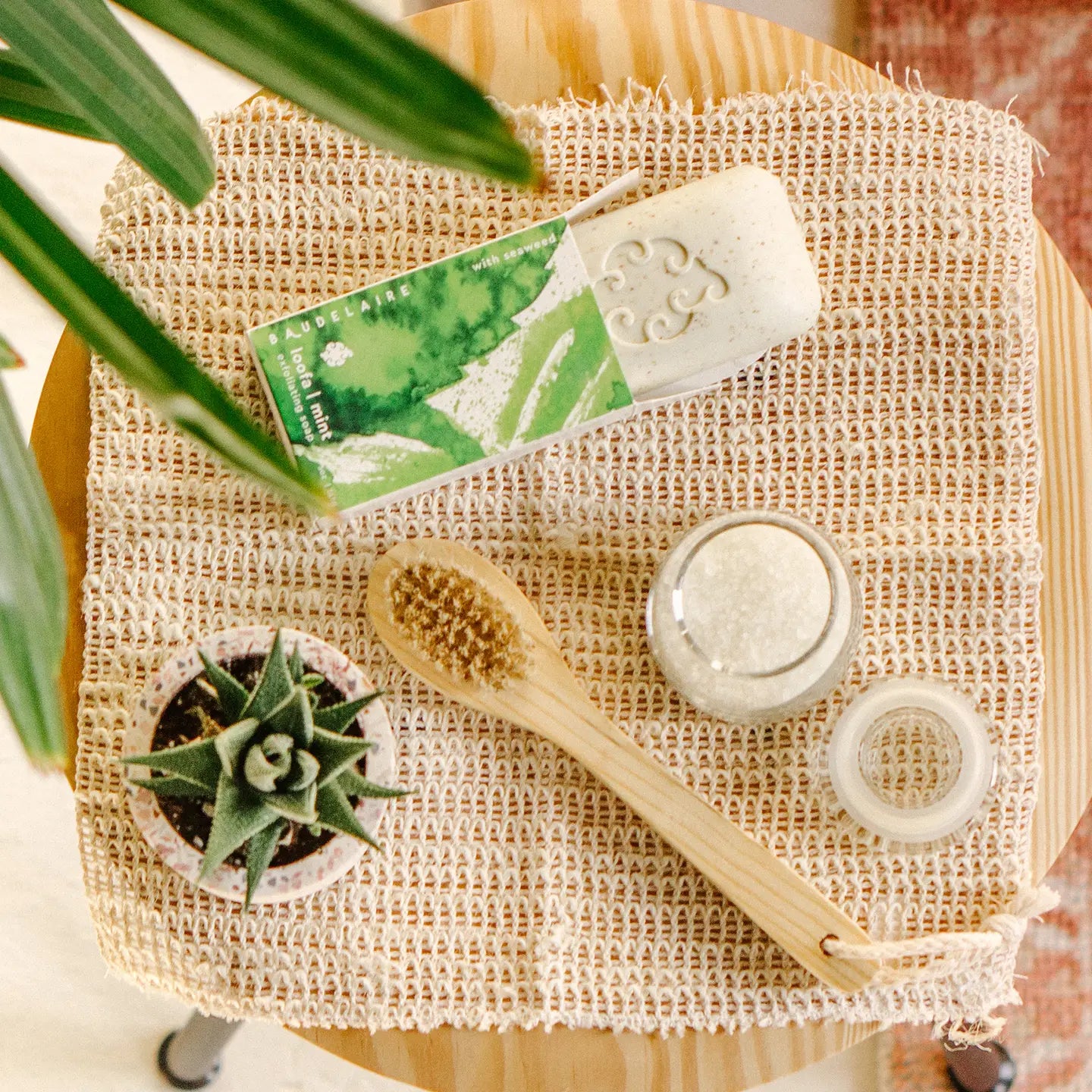 Baudelaire Cedar 9" Complexion Brush, available at Rafa Natural.