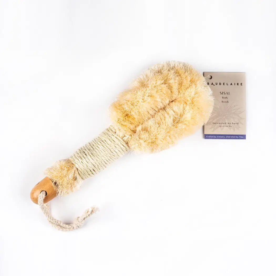Baudelaire Sisal Bath Brush, available at Rafa Natural.