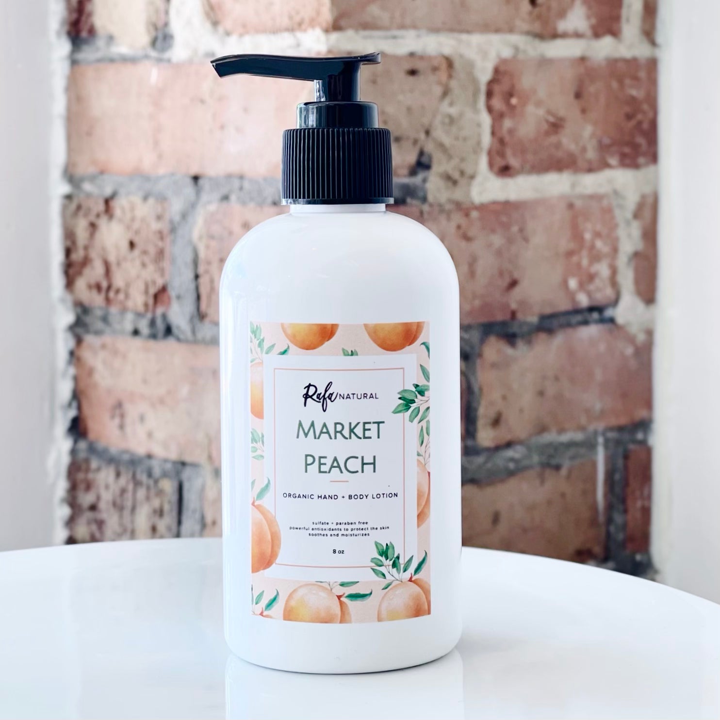 Market Peach Organic Hand & Body Lotion 8oz
