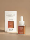 Moodcast fragrance refill bottle and packaging on a beige background