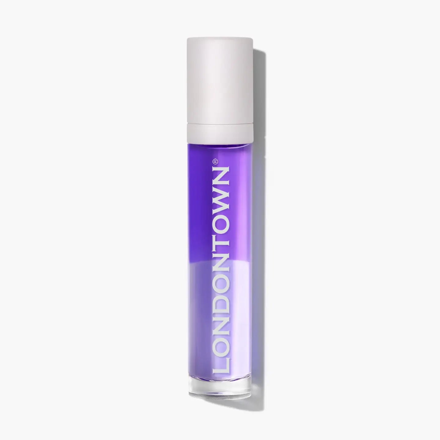 Lavender Nighttime Cuticle Quench in elegant purple glass bottle with white cap showing dual-phase formula