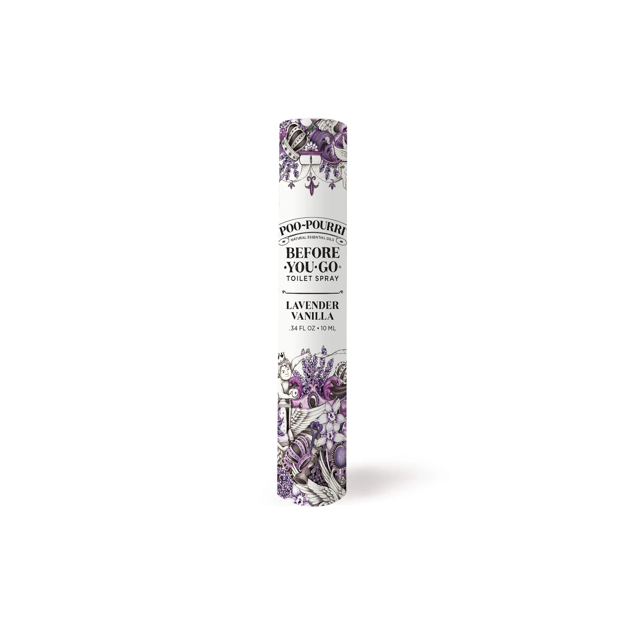 Poo-Pourri 10mL Lavender Vanilla Before You Go Toilet Spray, available at Rafa Natural.