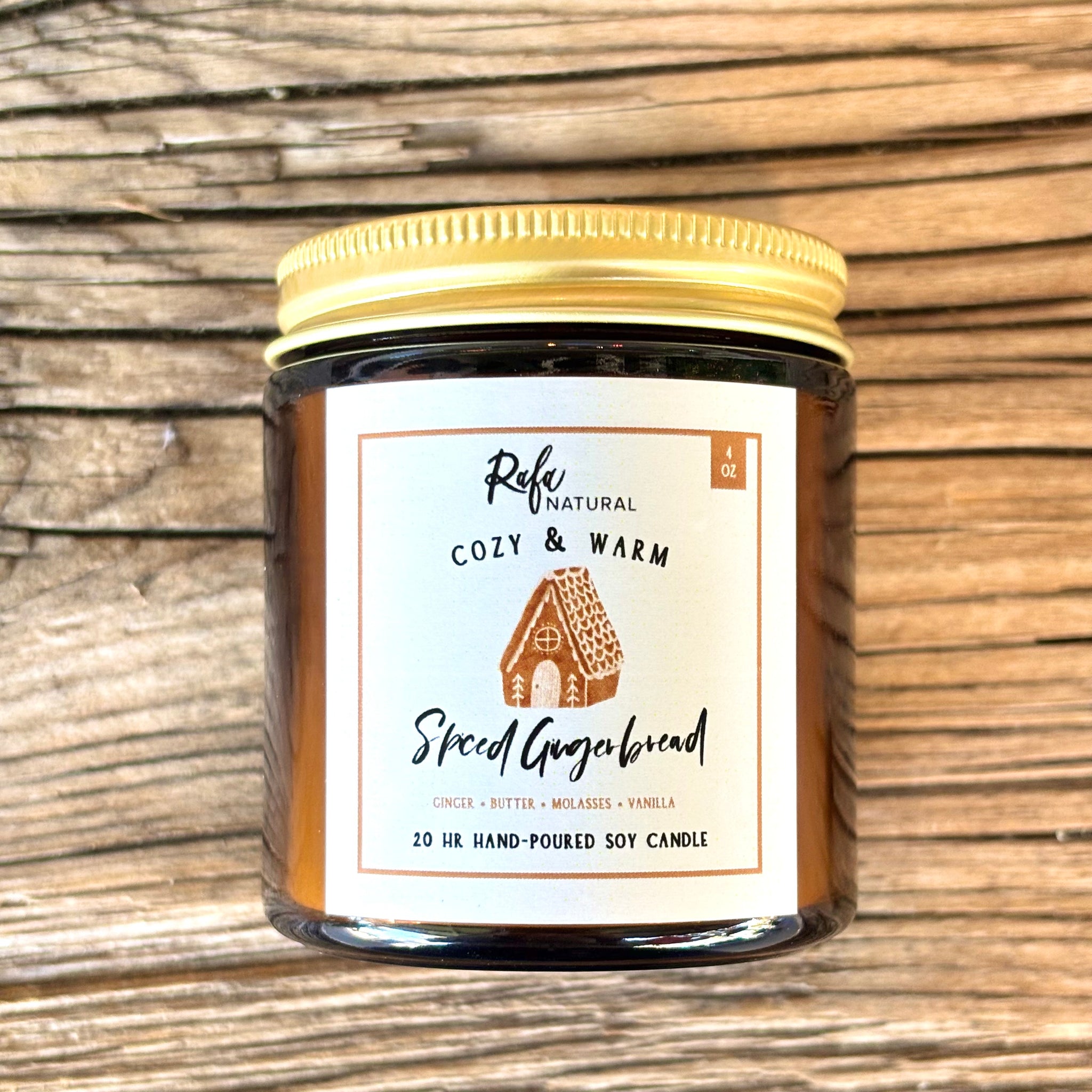 Rafa Natural Spiced Gingerbread 20Hr Candle
