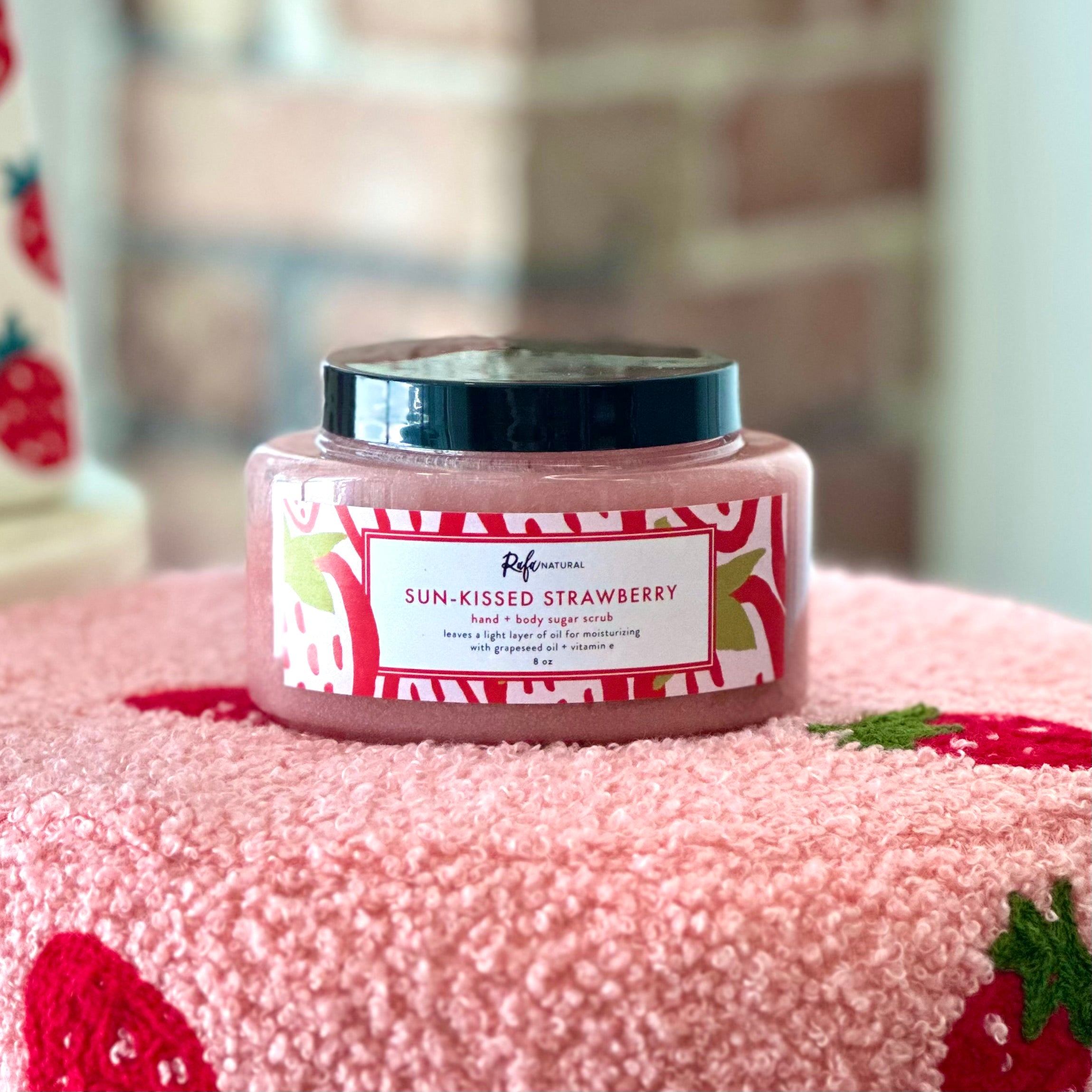 Sun-Kissed Strawberry Hand & Body Sugar Scrub 8oz