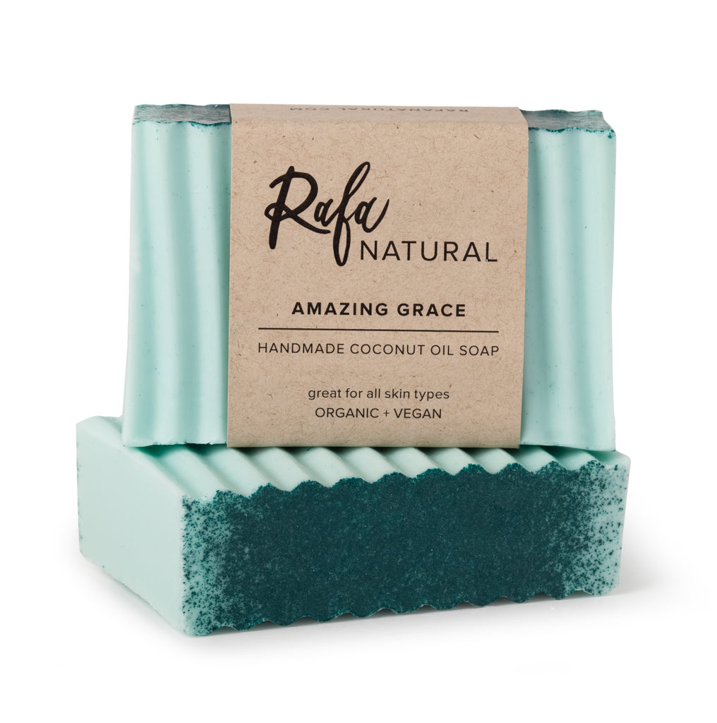 Multi-View of Amazing Grace Coconut-Oil Bar Soap by Rafa Natural