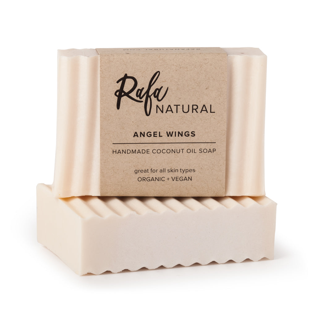 Multiview of Angel Wings Coconut Oil Bar Soap by Rafa Natural