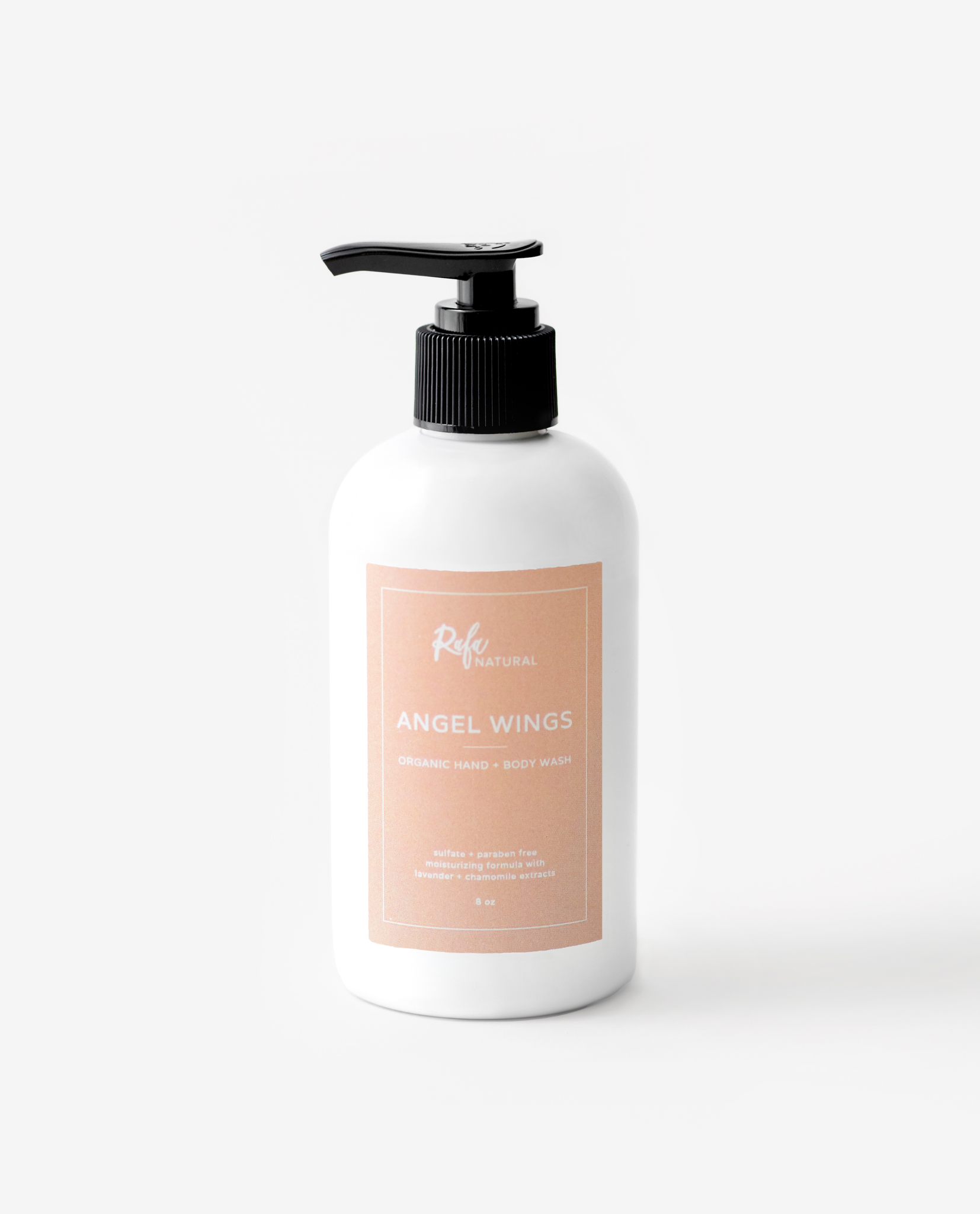 8oz. Bottle of Angel Wings Hand and Body Wash by Rafa Natural