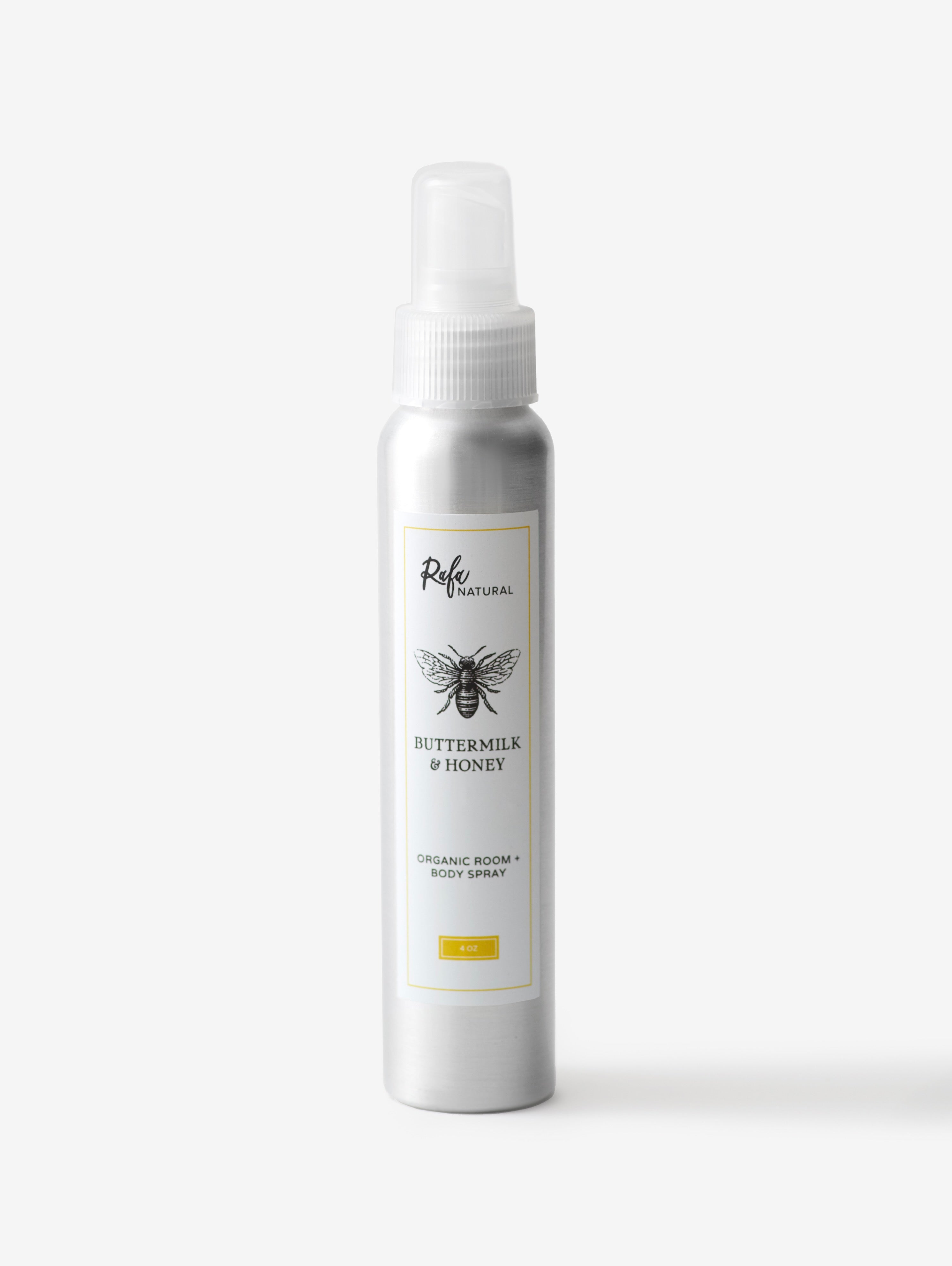 4oz. Buttermilk and Honey Room and Body Spray by Rafa Natural