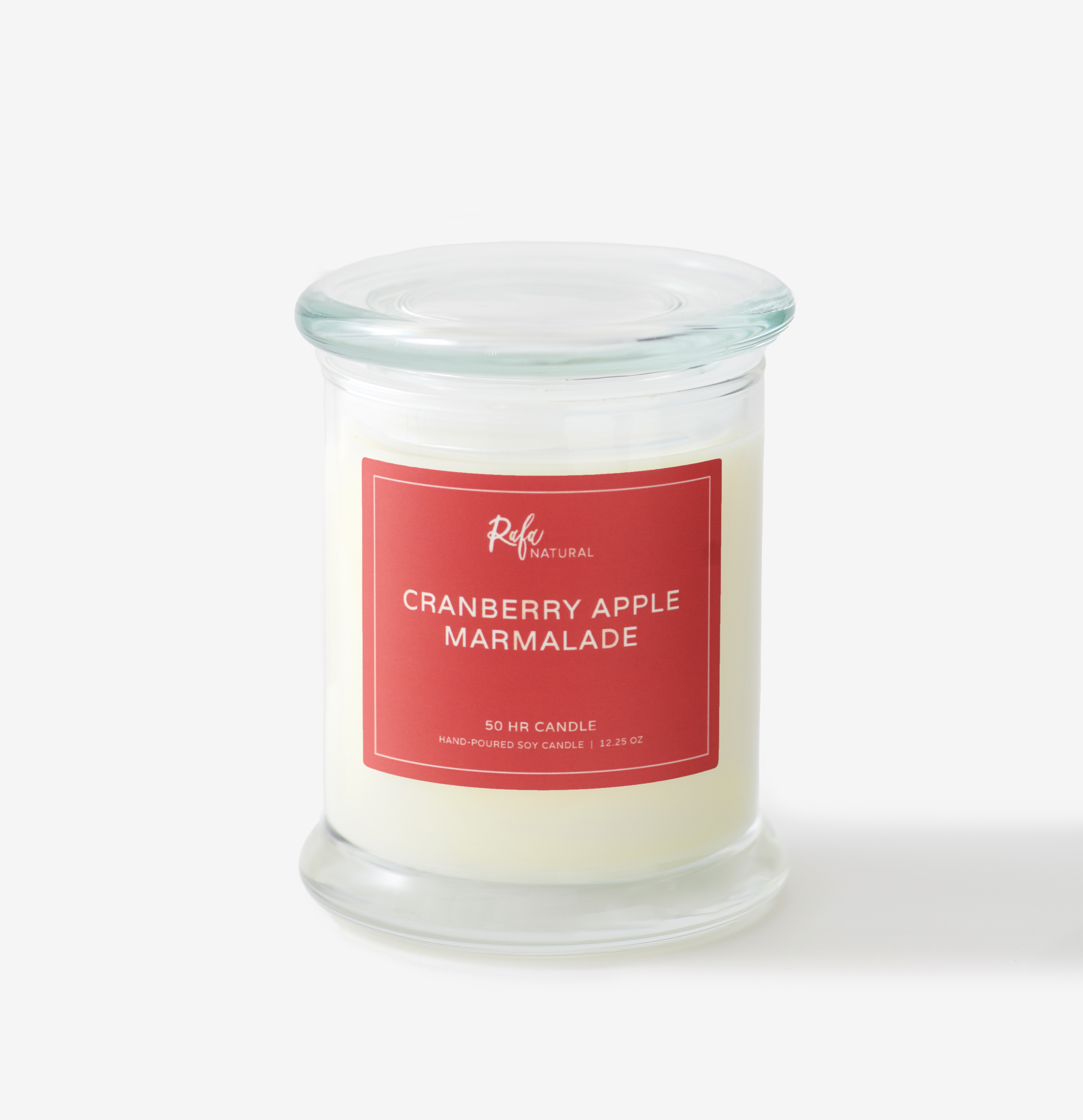Cranberry Apple Marmalade 50Hr Soy Candle by Rafa Natural