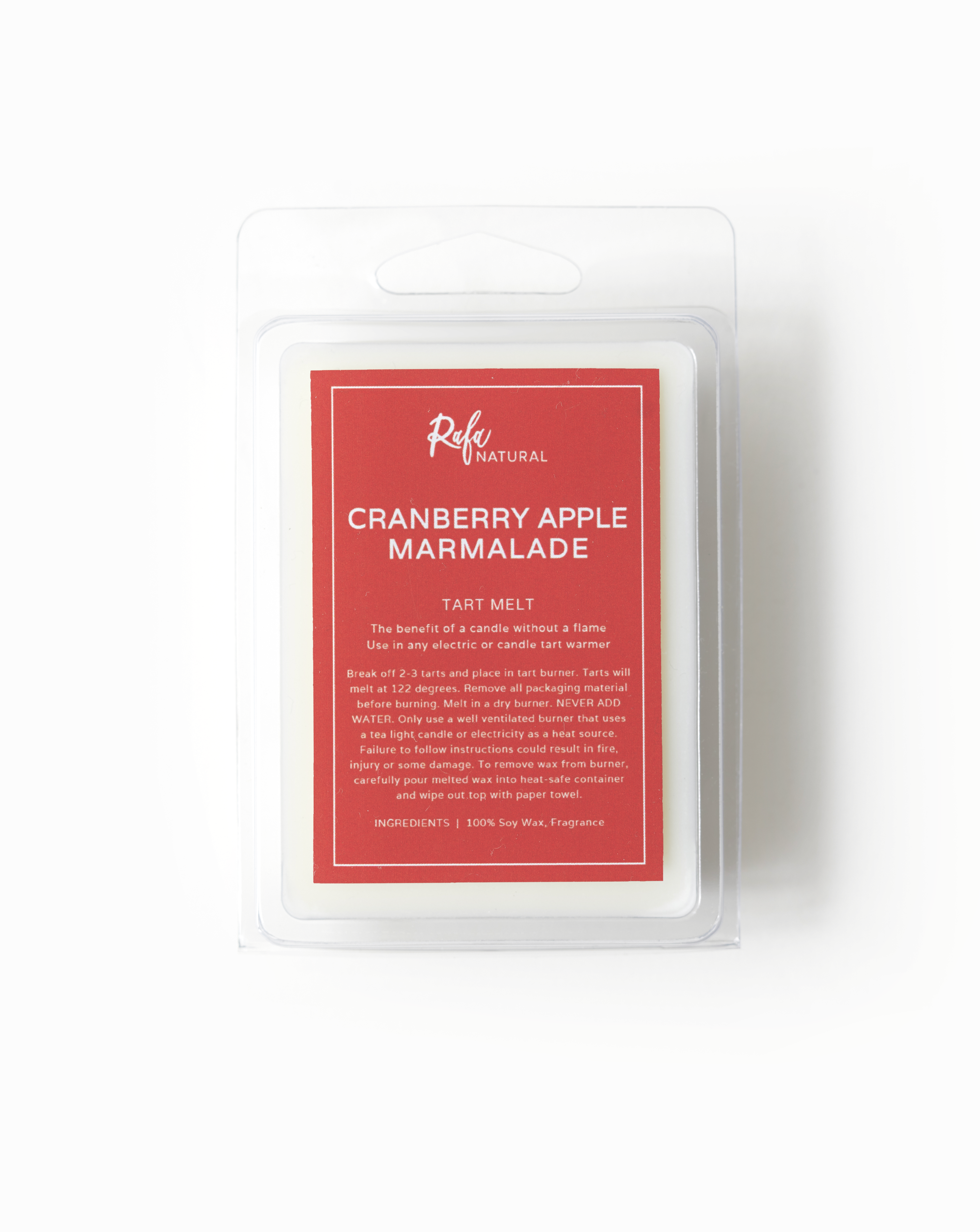 Cramberry Apple Marmalade Soy Tart Melt by Rafa Natural