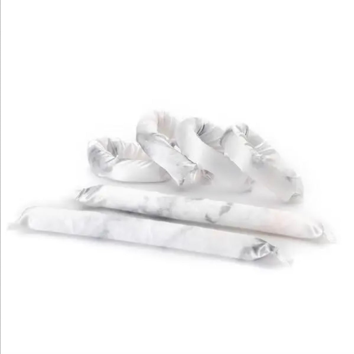Marble Satin Pillow Rollers by Kitsch