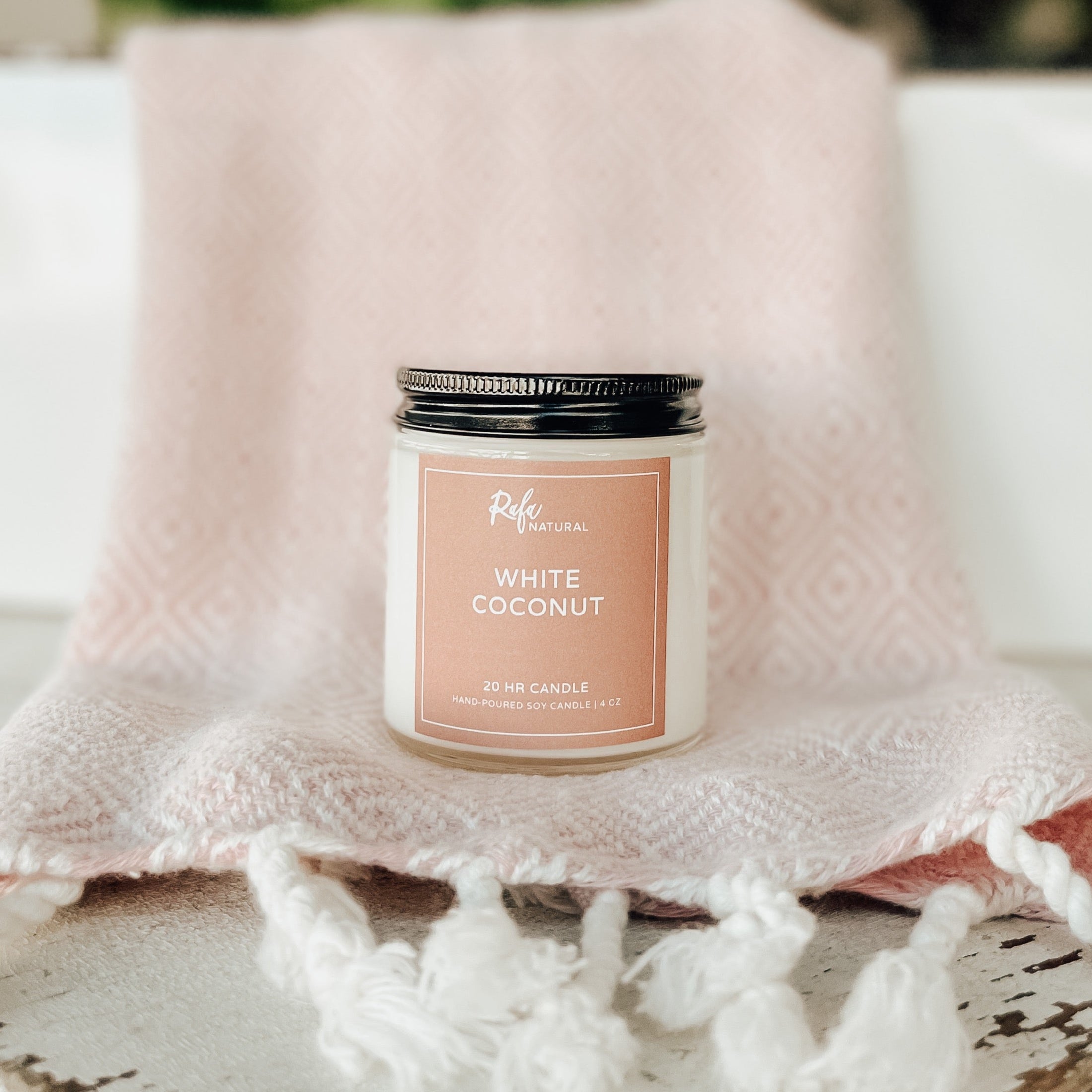 White Coconut 20hr Candle | Rafa Natural