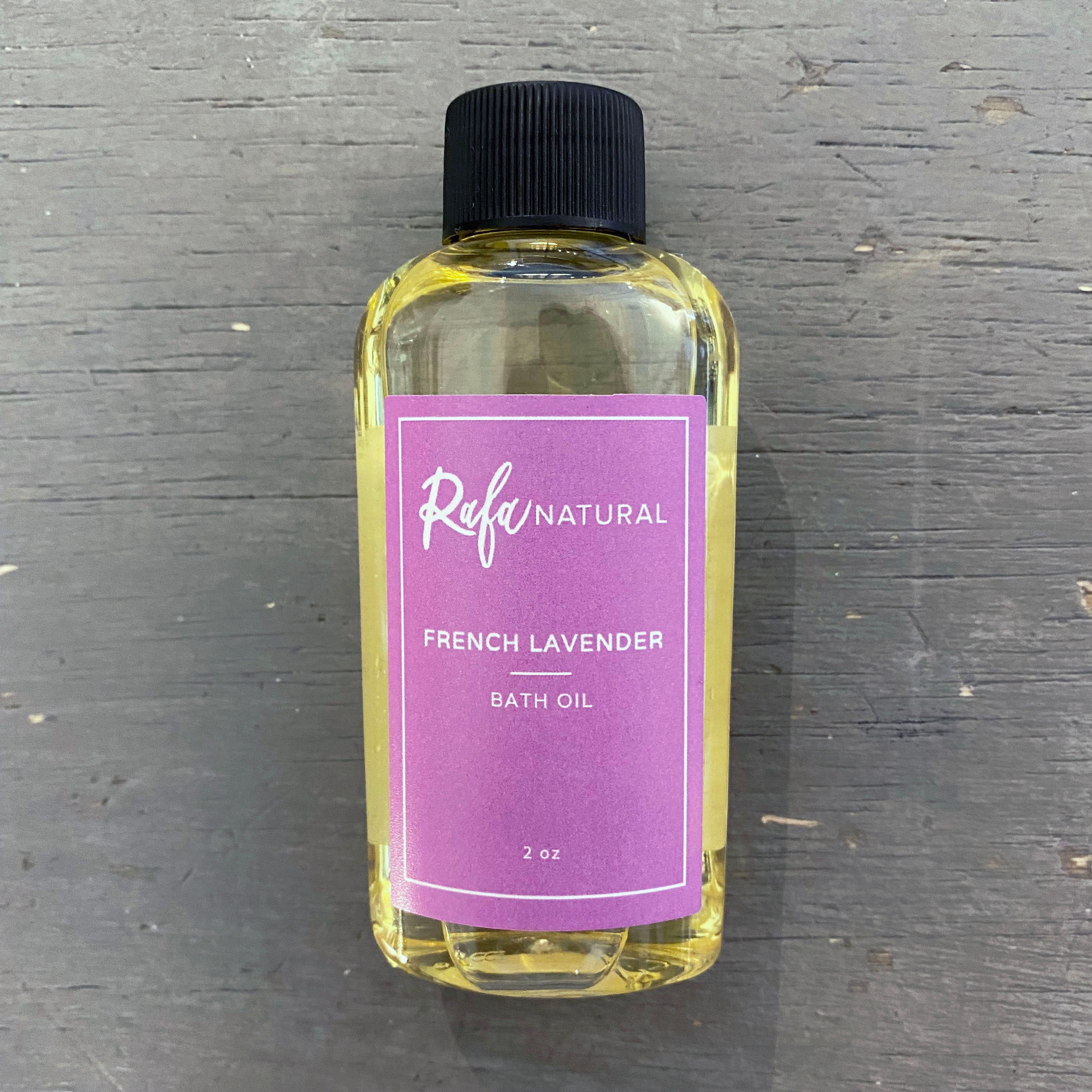 2oz. Travel French Lavender Bath Oil by Rafa Natural