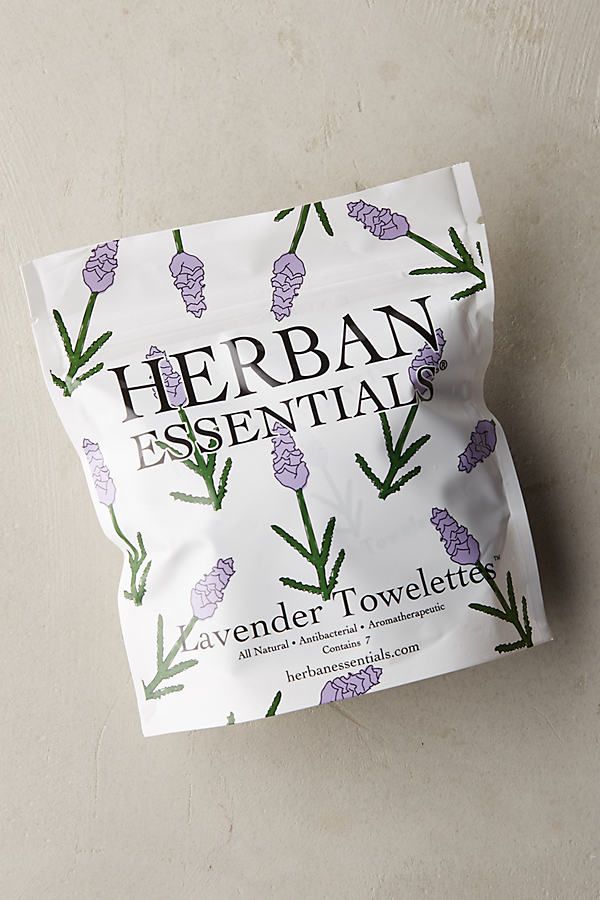 Seven Pack of Lavender Towelettes by Herban Essentials