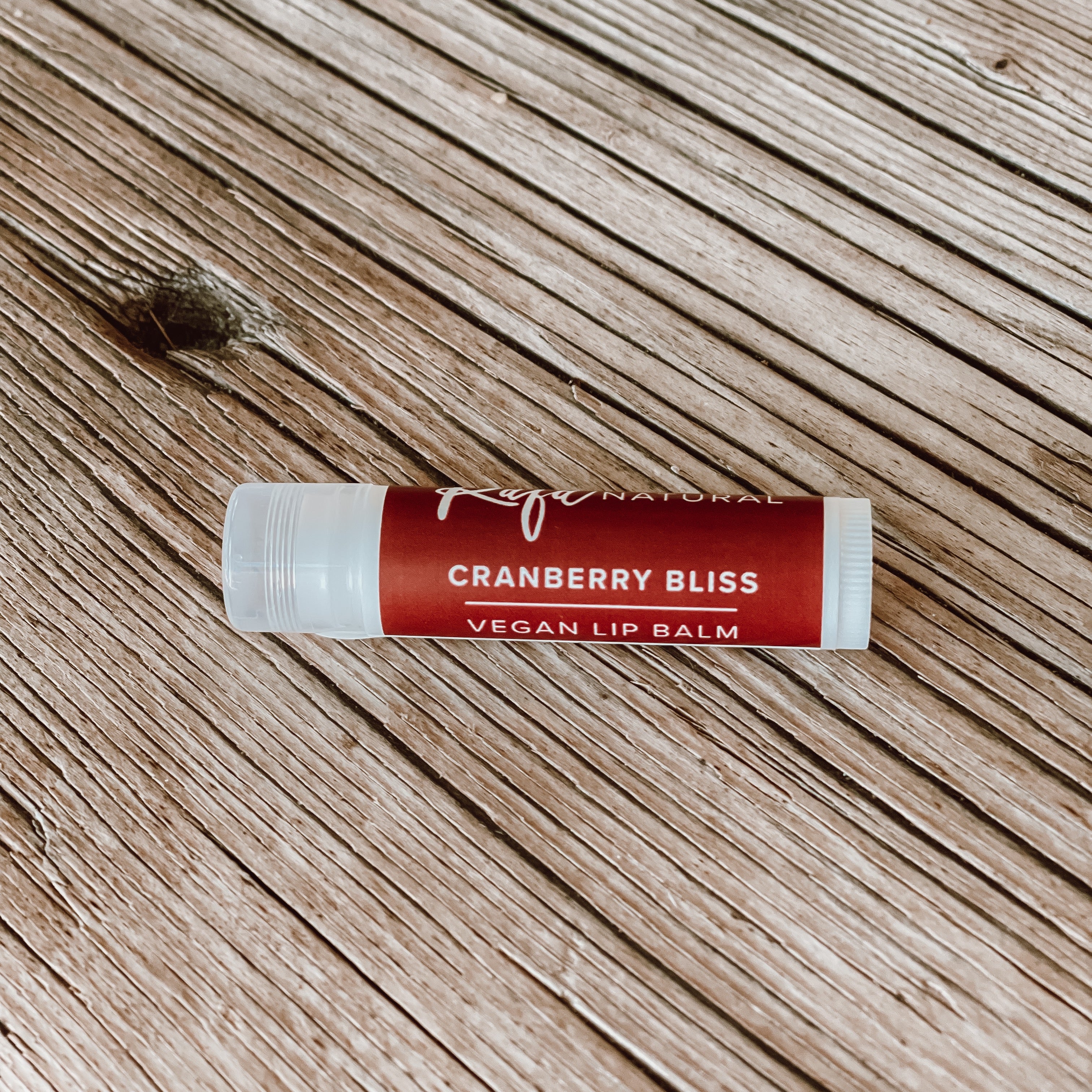 Cranberry Bliss Clear Lip Balm by Rafa Natural