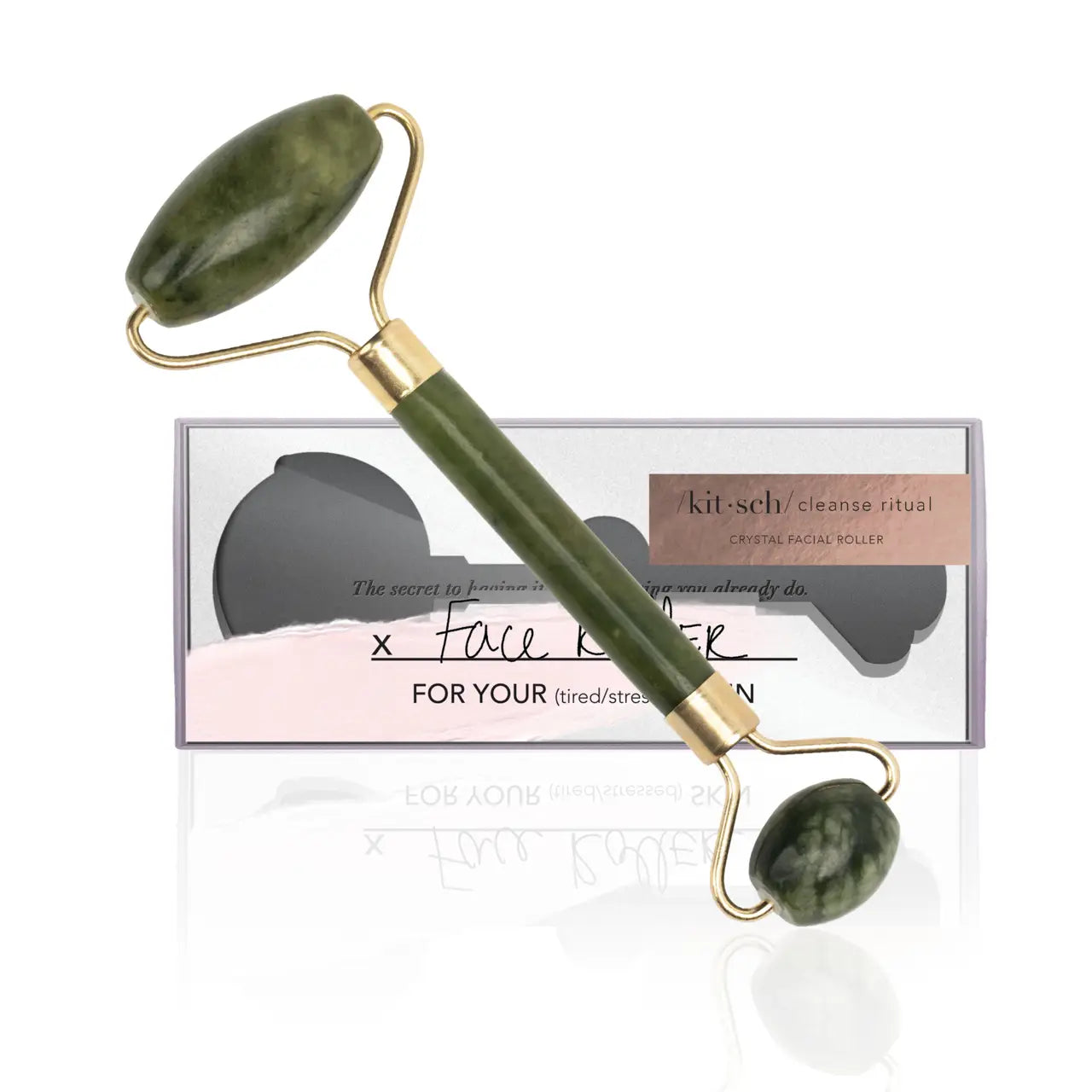 Jade Stone Facial Roller by Kitsch
