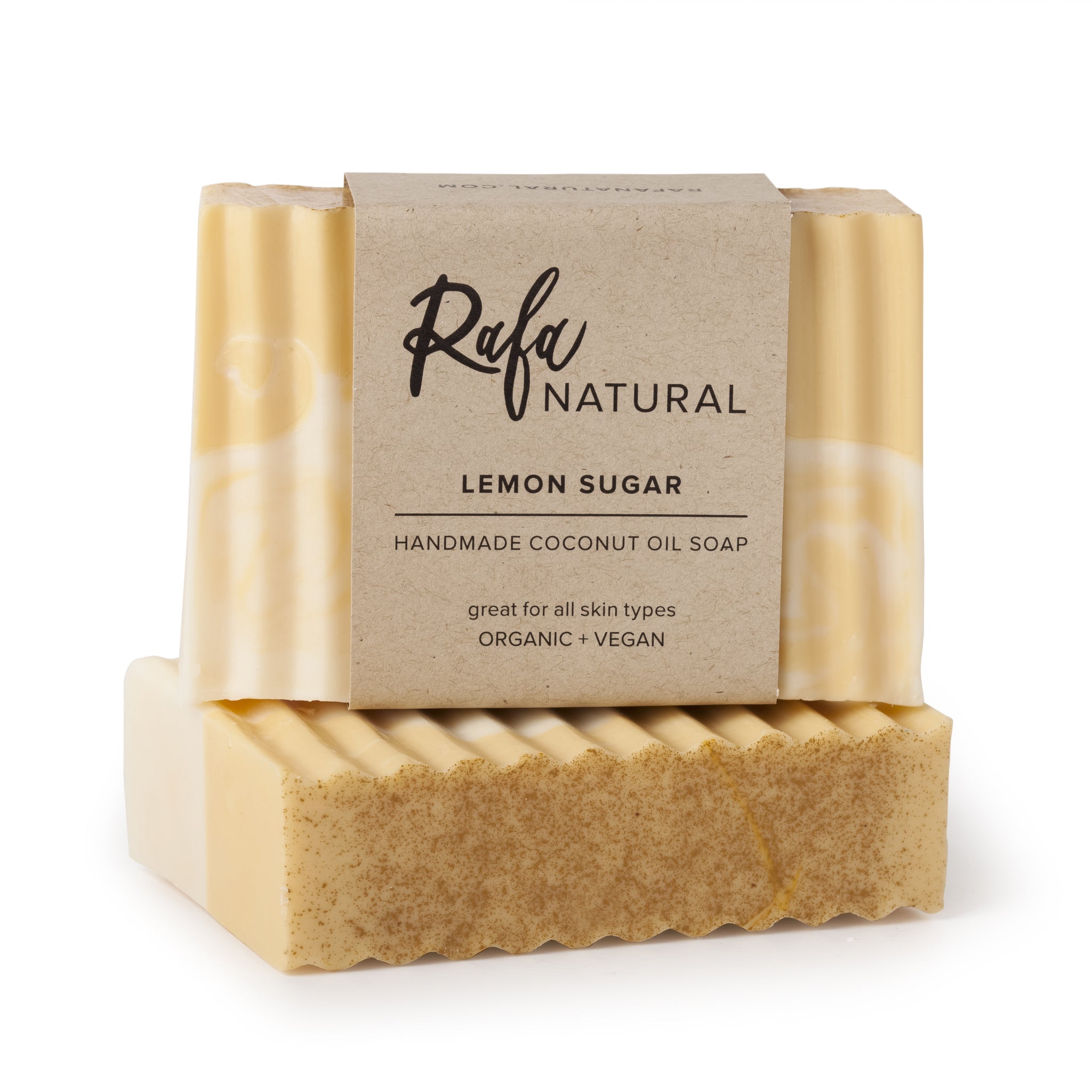 Lemon Sugar Coconut Oil Soap by Rafa Natural