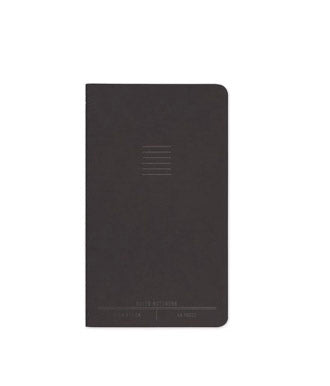 Black Ruled Notebook by DesignWorks Ink