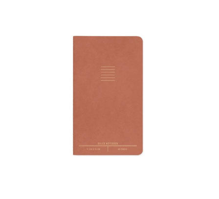 Terracotta Ruled Notebook by DesignWorks Ink