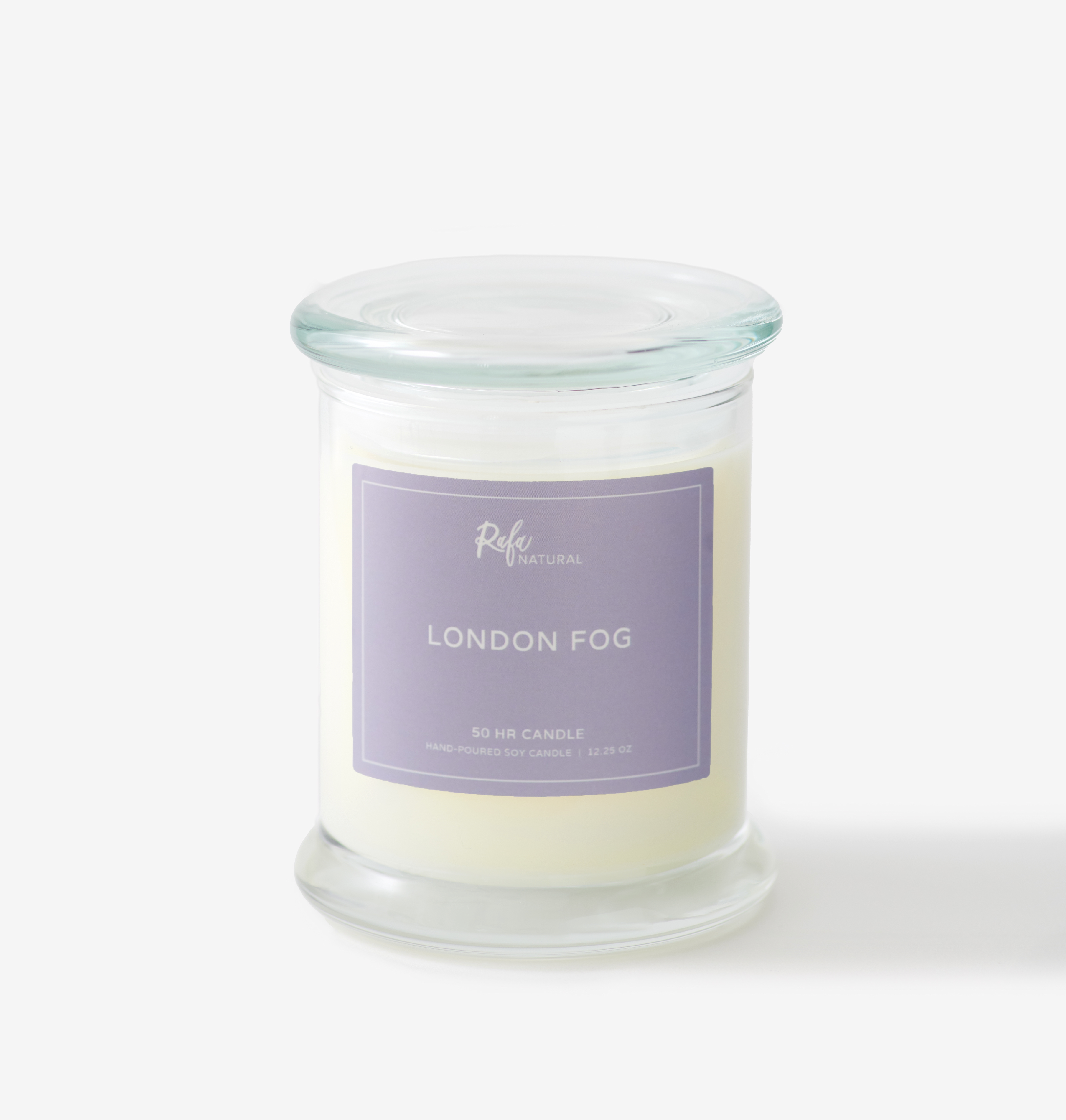 London Fog 50Hr Soy Candle by Rafa Natural