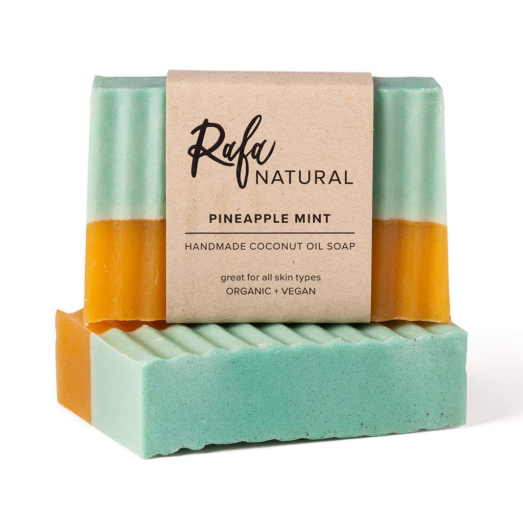 Pineapple Mint Coconut Oil Bar Soap