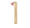 "The Golden Rule" Gold Ruler with Pink Tassle