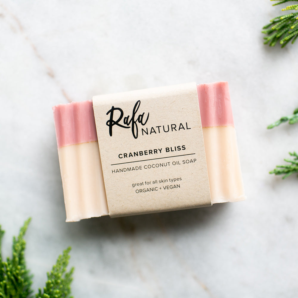 Cranberry Bliss Coconut Oil Soap by Rafa Natural