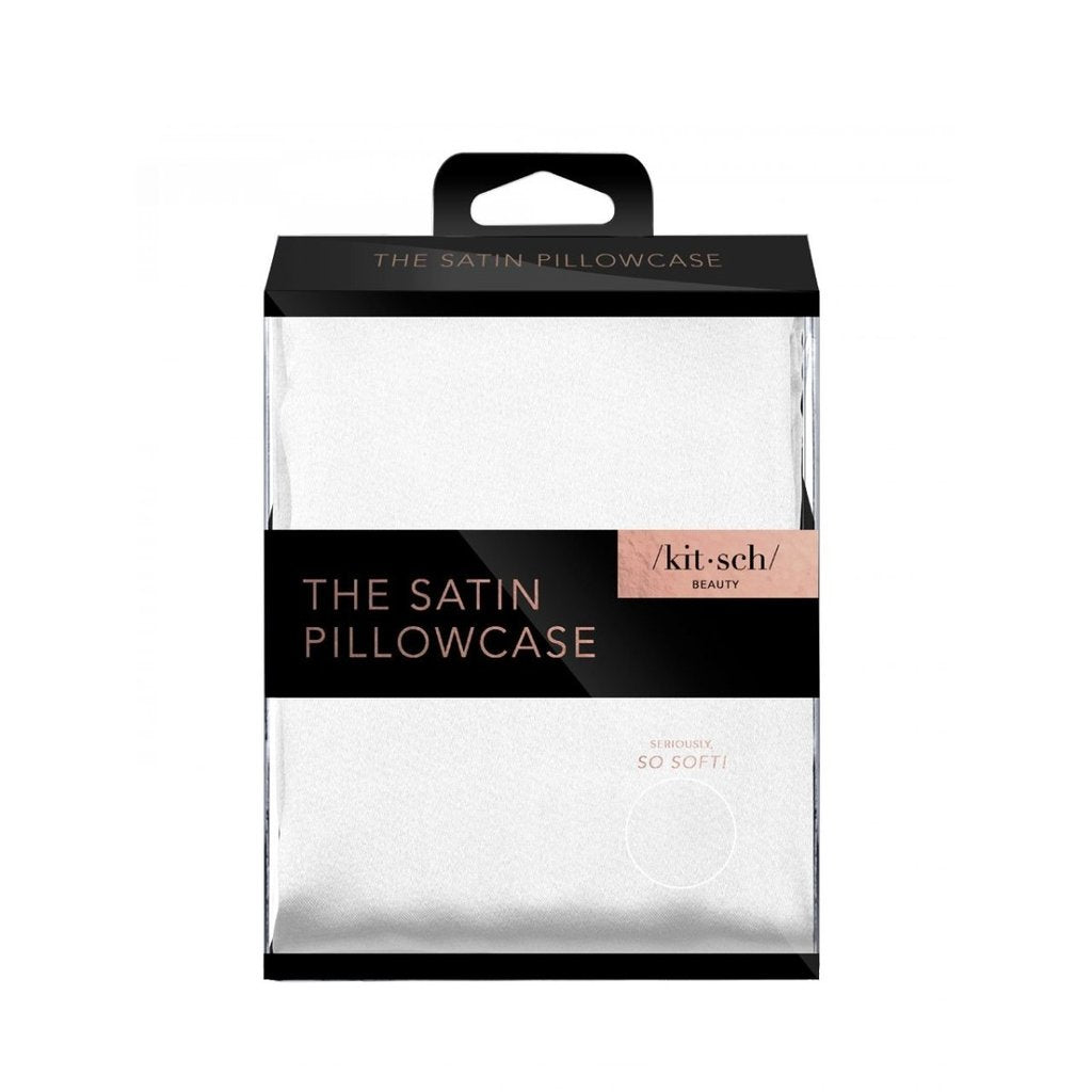 Ivory Satin Pillowcase by Kitsch