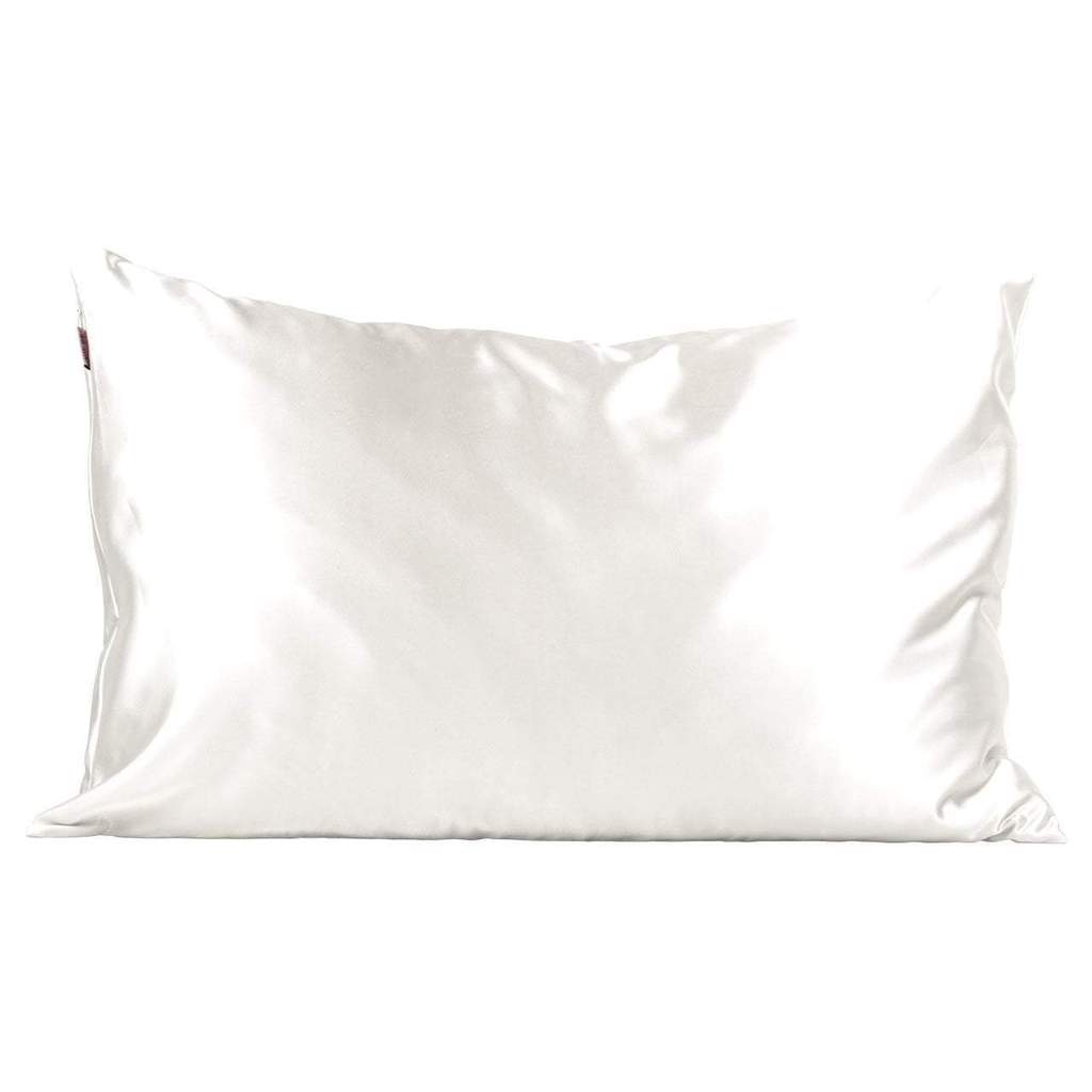 Ivory Satin Pillowcase by Kitsch