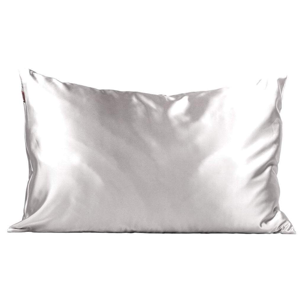 Silver Satin Pillowcase by Kitsch